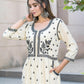BulBul Meenaxi Beige Rayon Kurta Set - Swadesiicart