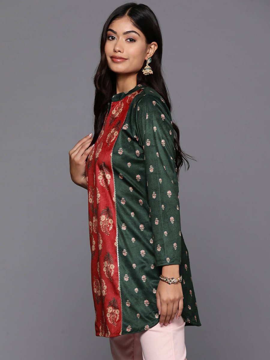 Ahalyaa Women's Traditional wear Tunic - Green | Swadesiicart
