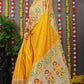 Jyoti Fashion Women's Yellow Banarasi Silk Zari Woven Saree with Blouse | Swadesiicart