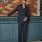 Midnight Black Tailored Co-Ord Set by Hilo Design - Swadesiicart