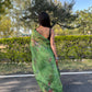 Vamsee Green Organza Saree - Swadesiicart