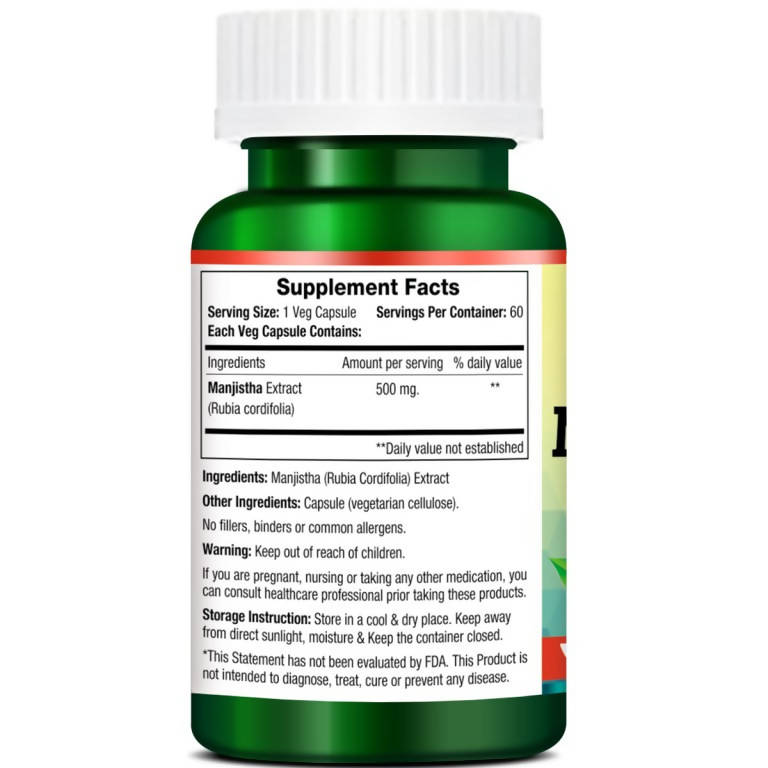Morpheme Remedies Manjistha Capsules | Swadesiicart