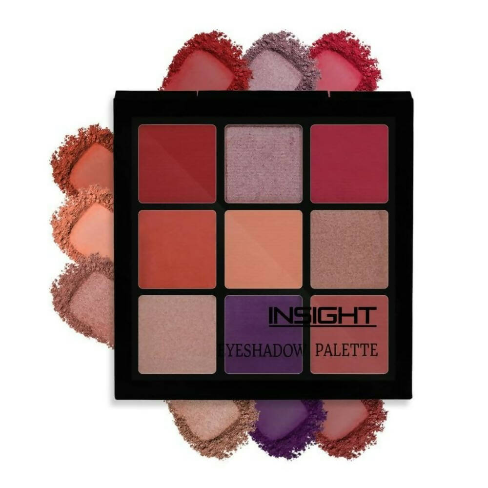 Insight Cosmetics 9 Color Eyeshadow Pallate - Rose Gold - Swadesiicart