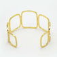 NVR Women Gold-Polished Western Cuff Bracelet - Swadesiicart