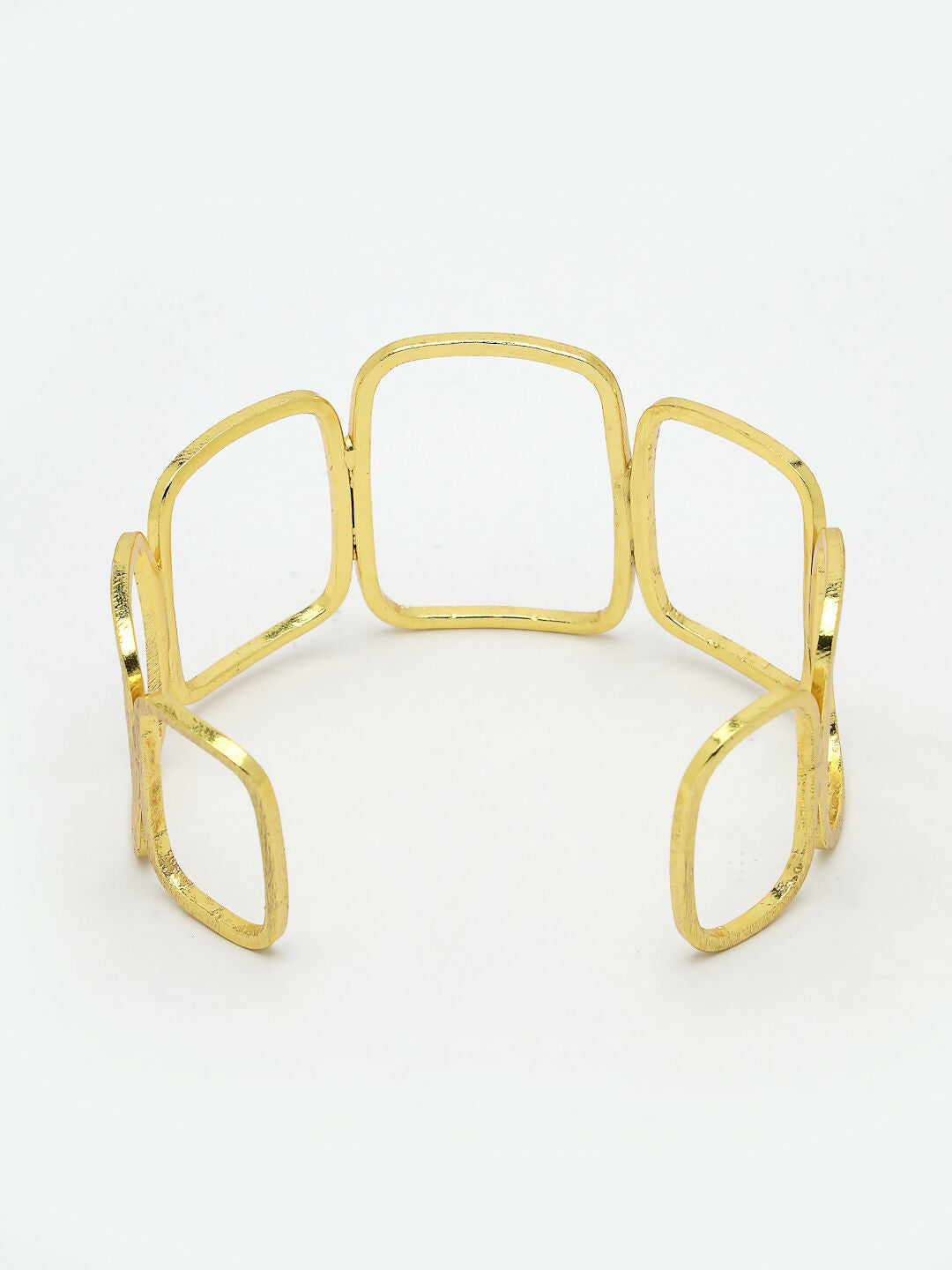 NVR Women Gold-Polished Western Cuff Bracelet - Swadesiicart