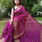 Exclusive Collection Purple Beautiful Cotton Silk Saree - Swadesiicart