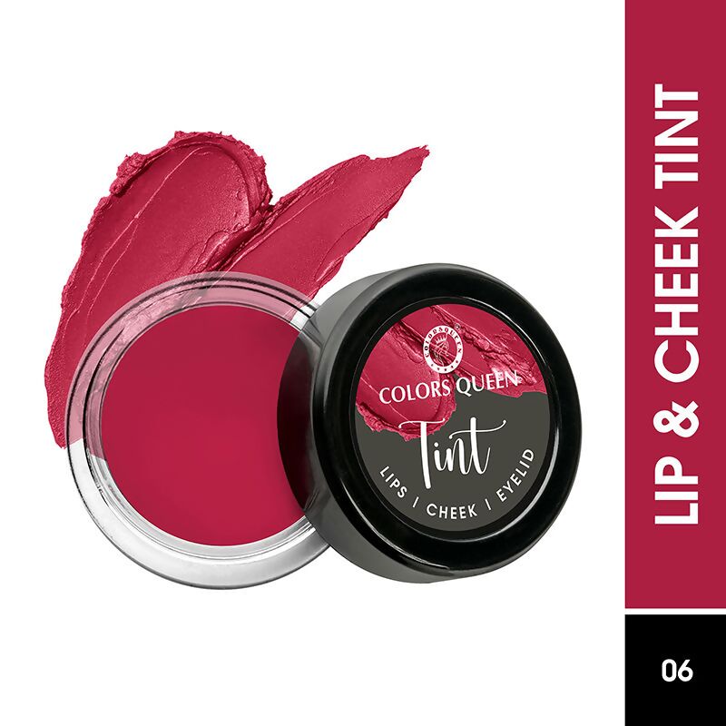 Colors Queen Lips, Cheeks & Eyelids Tint - Ruby Woo - Swadesiicart