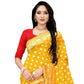 Vamika Mustard Weaving Banarasi Jacquard Saree | Swadesiicart