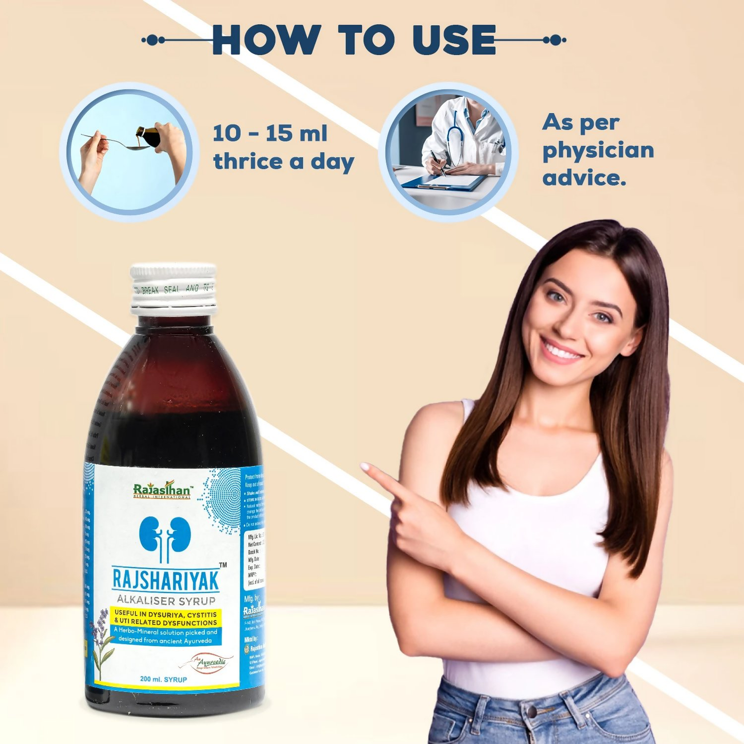Rajasthan Herbals Rajshariyak Alkaliser Syrup | Swadesiicart