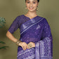 Shree Shyam Fashion Cotton Violet Saree