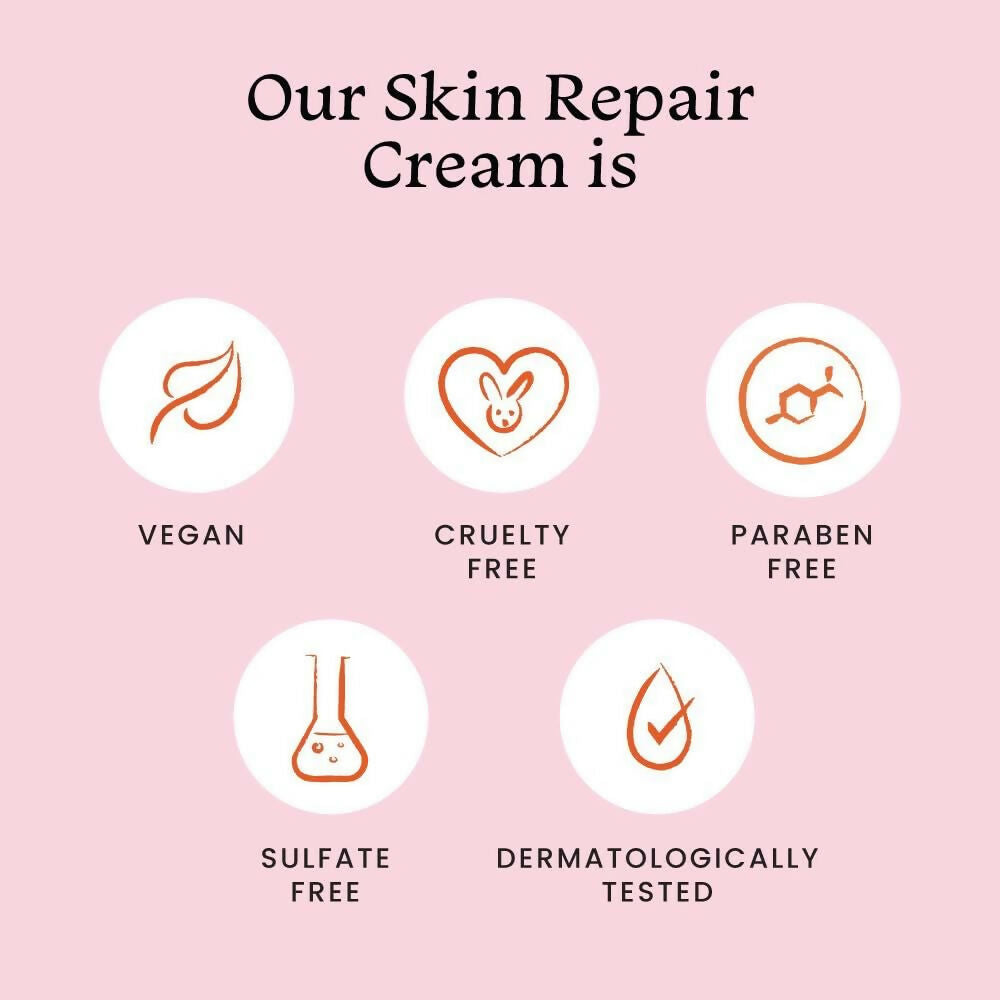 Foxtale Skin Repair Cream With Olive Leaf Extract, Provitamin B5 & Niacinamide - Swadesiicart