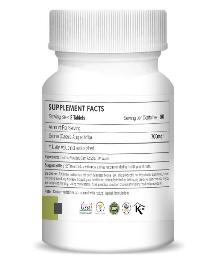 H&C Herbal Senna Tablets - Swadesiicart