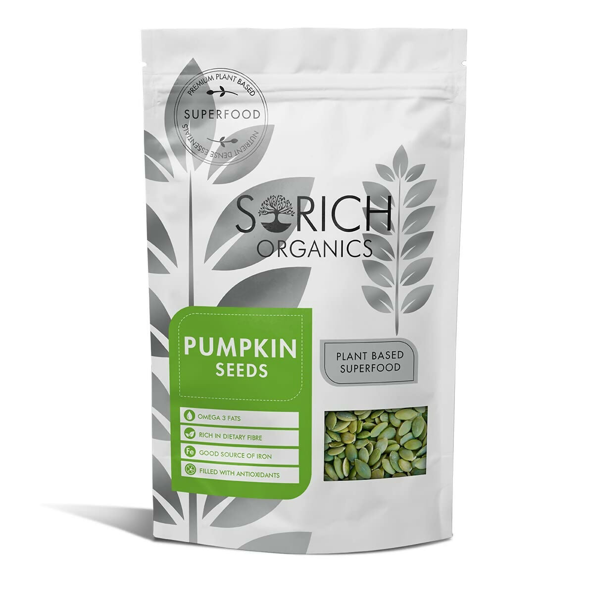 Sorich Organics Raw Pumpkin Seeds - Swadesiicart