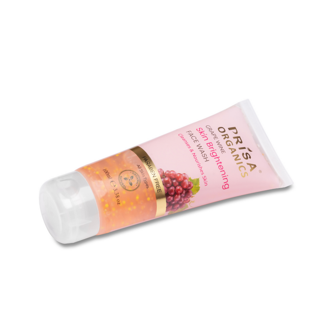 Prisa Organics Grape Wine Skin Brightening Face Wash - Swadesiicart