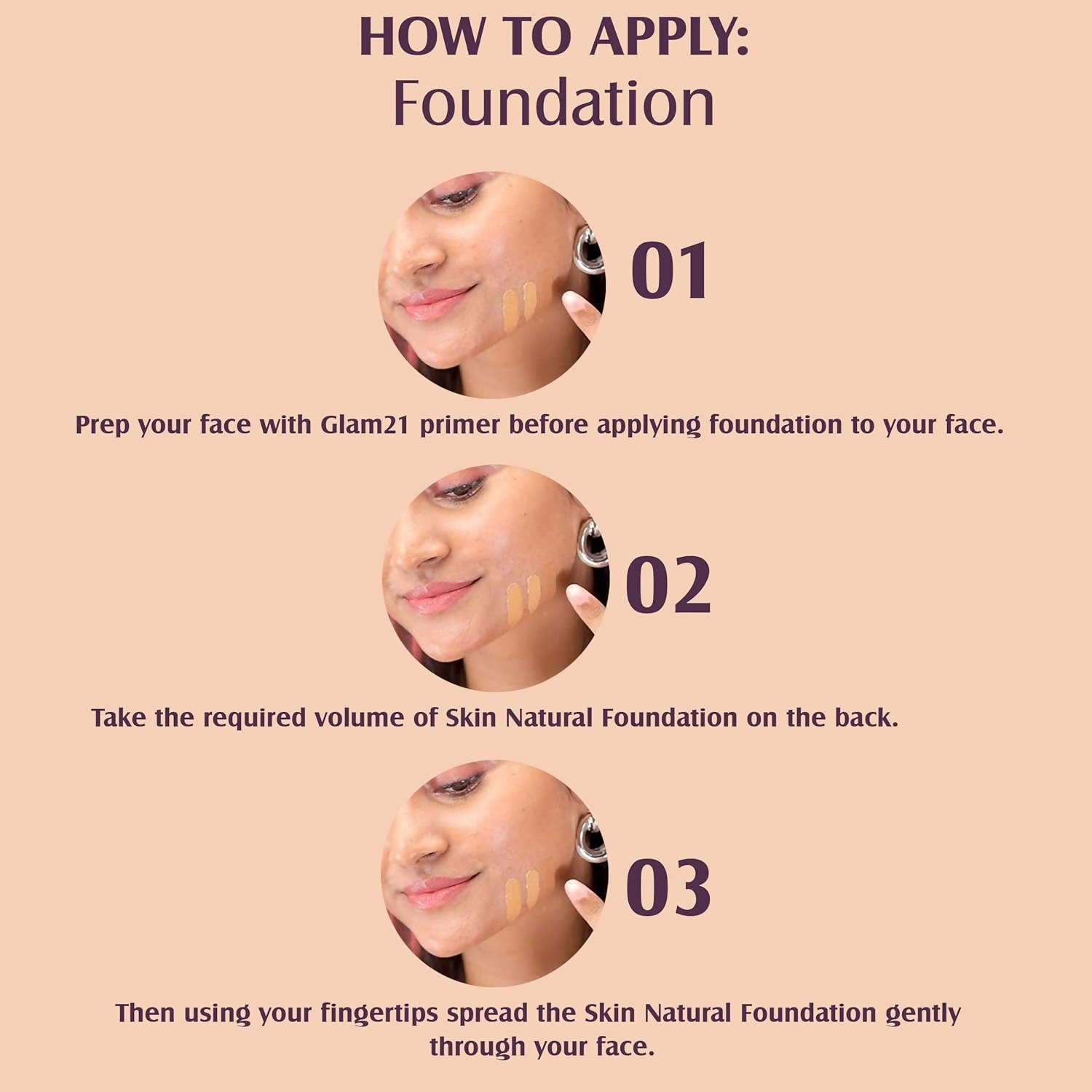 Glam21 Pick Me Matte Foundation - Amber - Swadesiicart