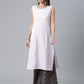 Ahalyaa Light Pink Crepe Solid Kurta And Palazzo Set With Jacket | Swadesiicart