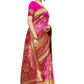 Vamika Banarasi Jaquard Pink Weaving Saree | Swadesiicart