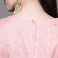 Ahalyaa Women Pink Printed Basic Jumpsuit - Swadesiicart