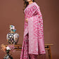 Shree Shyam Fashion Pankhuri Pink Linen Cotton Saree