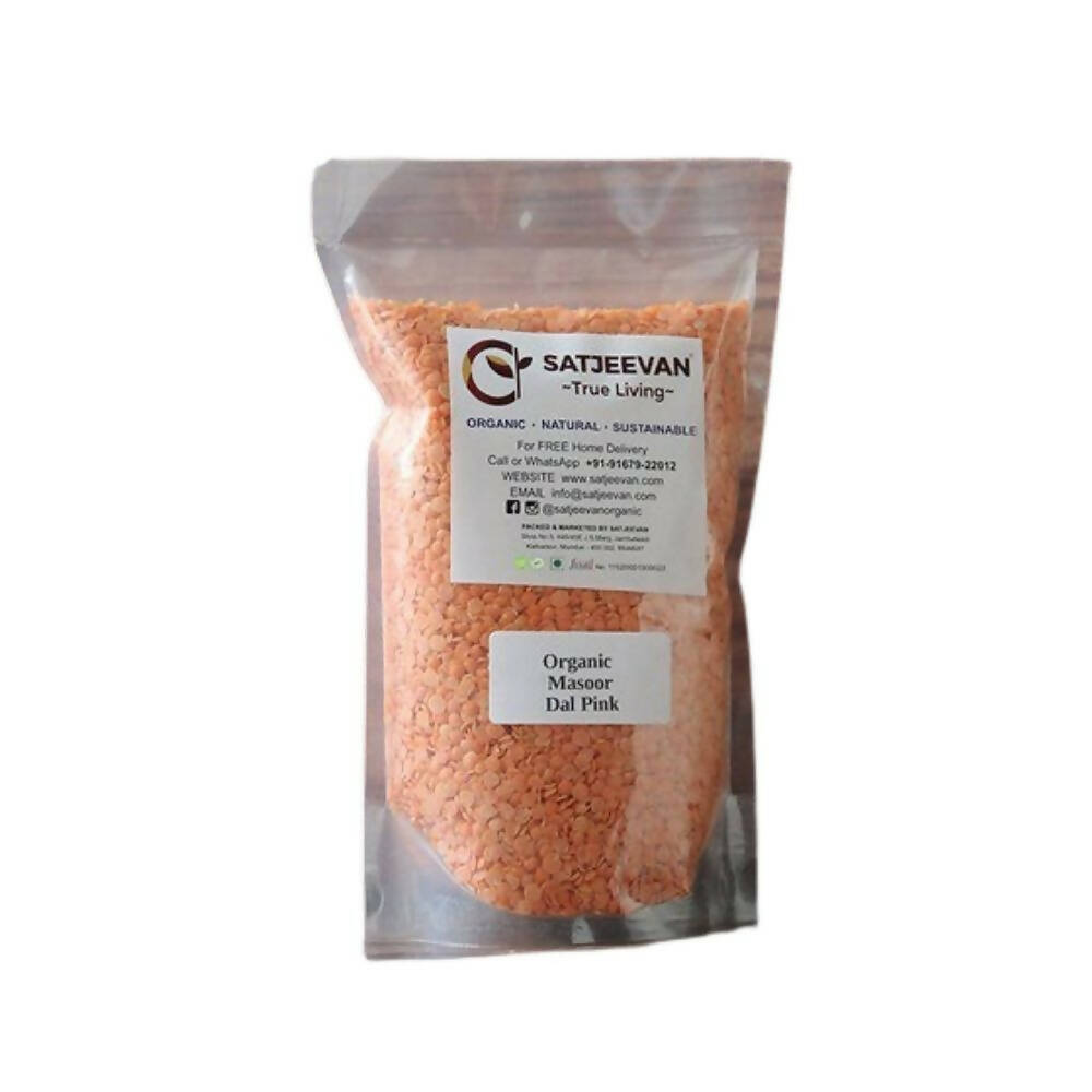 Satjeevan Organic Masoor Dal Pink - Swadesiicart
