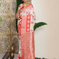 Shree Shyam Fashion Linen Cotton Red & White Saree