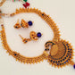 Blue Kemp Peacock Necklace Set - Mokshi Collections