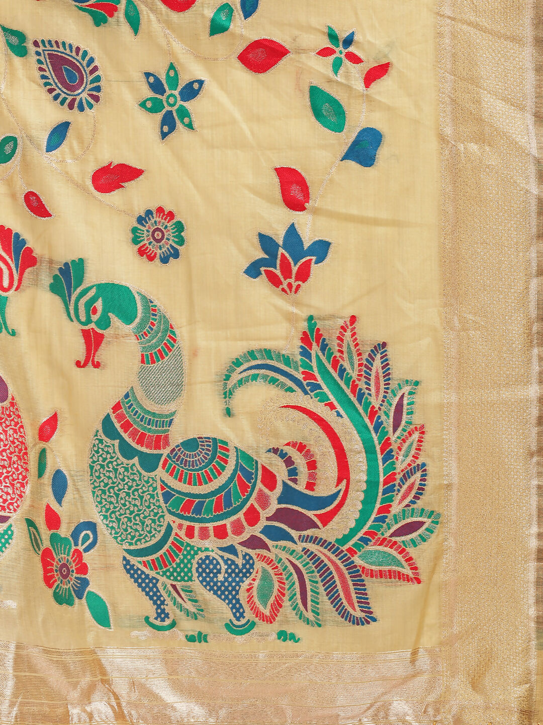 Shree Shyam Fashion Linen Cotton Yelllow Saree
