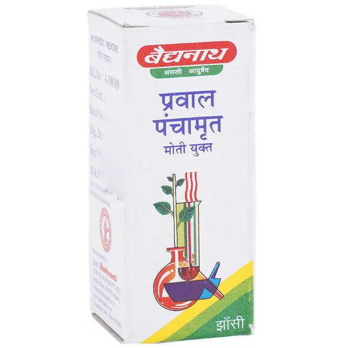 Baidyanath Jhansi Prawal Panchamrit (with Pearl) Tablets - Swadesiicart