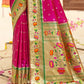 Shree Shyam Fashion Silk Blend Magenta Saree
