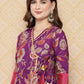 Ahalyaa Women's Traditional Wear Co-ods - Purple | Swadesiicart