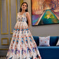 Casual Designer Offwhite Cotton Silk Gown - Anbazaar