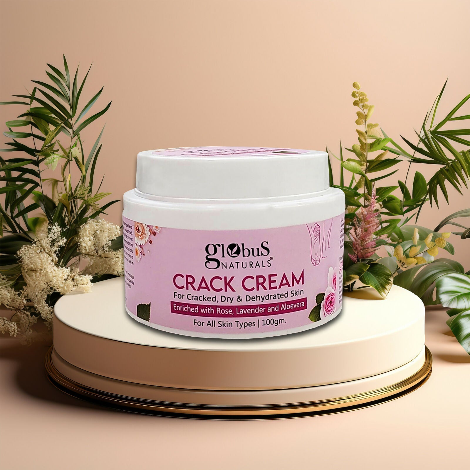 Globus Naturals Crack Cream Rose | Swadesiicart