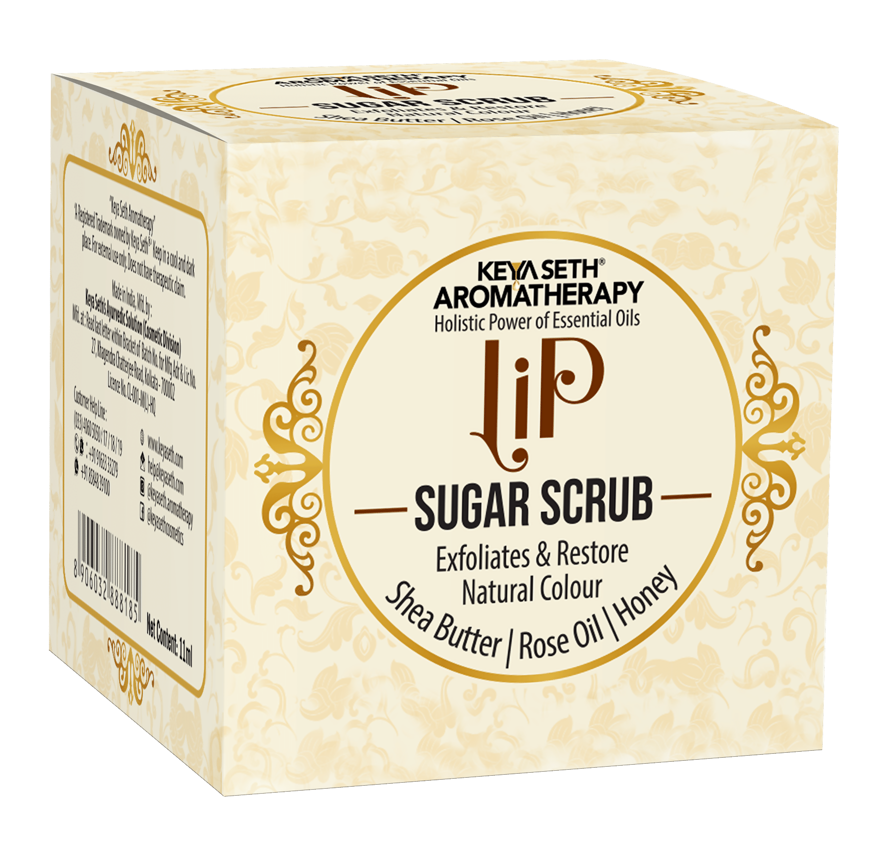 Keya Seth Aromatherapy Lip Sugar Scrub - Swadesiicart