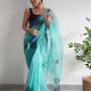 Vamsee Dillagi Sky Organza Saree - Swadesiicart