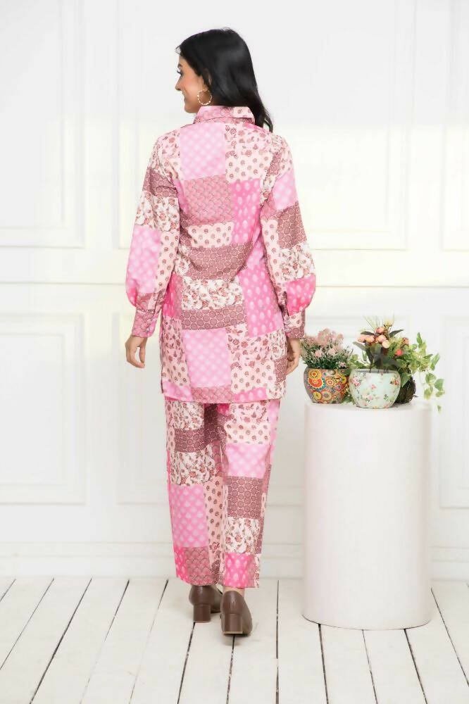 Myshka Multi-Printed Women Bling & Sparkly Co-Ords - Swadesiicart