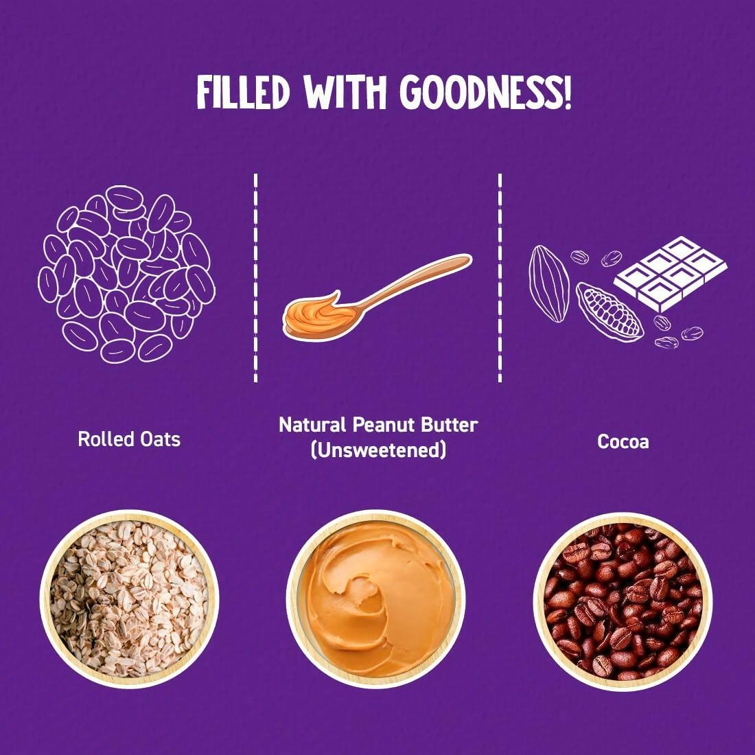 Alpino High Protein Super Rolled Oats Chocolate - Swadesiicart