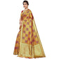 Vamika Banarasi Jaquard Mustard Weaving Saree (Banarasi 22) | Swadesiicart