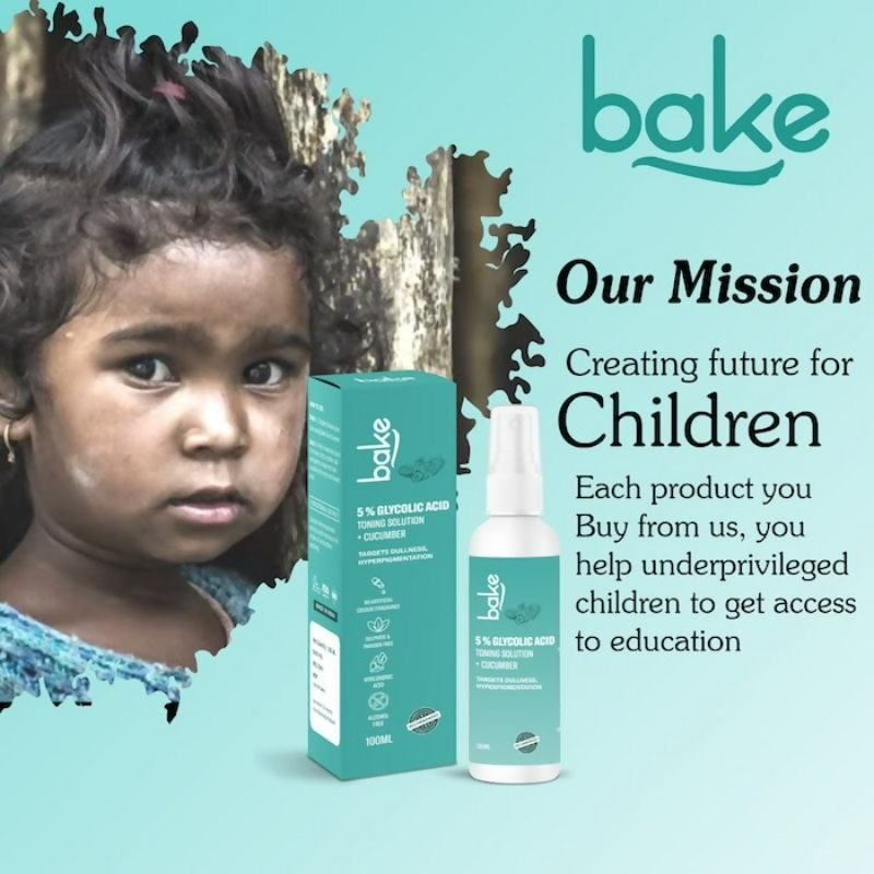 Bake 5% Glycolic Acid Toning Solution | Swadesiicart