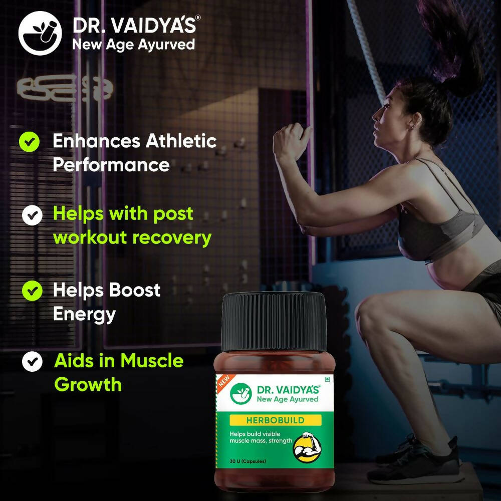 Dr. Vaidya's Herbobuild Capsules - Swadesiicart