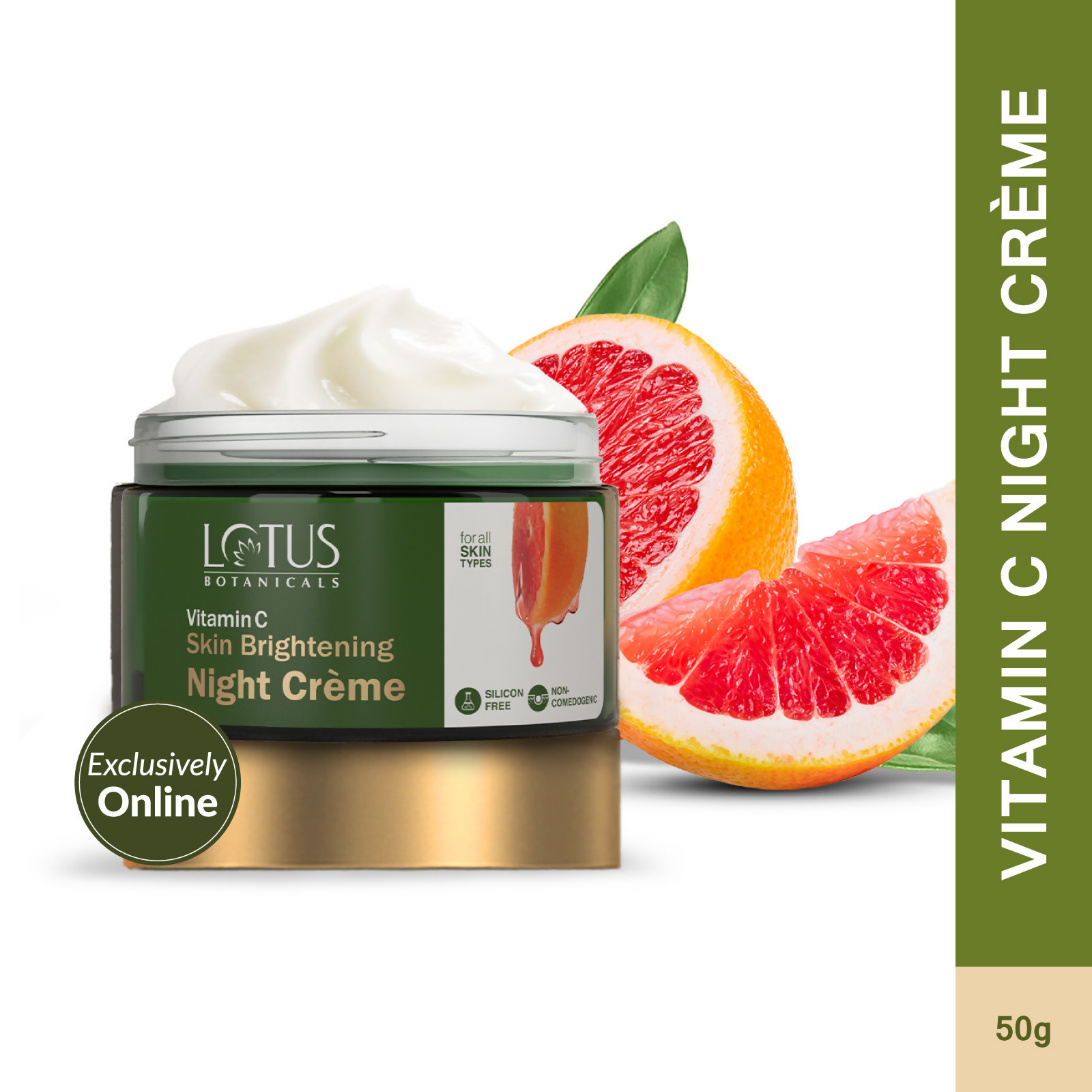 Lotus Botanicals Skin Brightening Night Cream | Swadesiicart