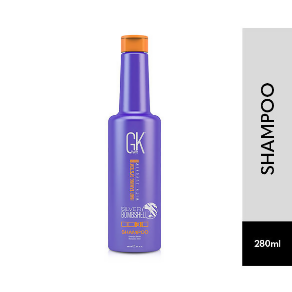 GK Hair Silver Bombshell Shampoo For Blonde & Color | Swadesiicart