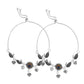 VOJ Set Of 2 Silver Plated Peacock Handcrafted Anklets - Swadesiicart