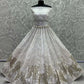 Jyoti Fashion Women's White Bridal Net Fancy Foil & Sequins with Multi Thread Embroidered Wedding Lehenga Choli | Swadesiicart