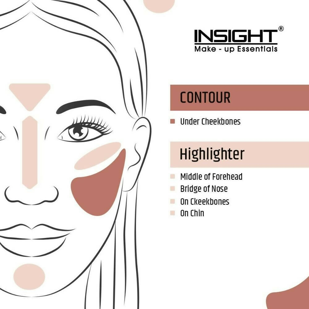 Insight Cosmetics Duo Stick Contour + Highlighter - 03 Chocolate - Swadesiicart