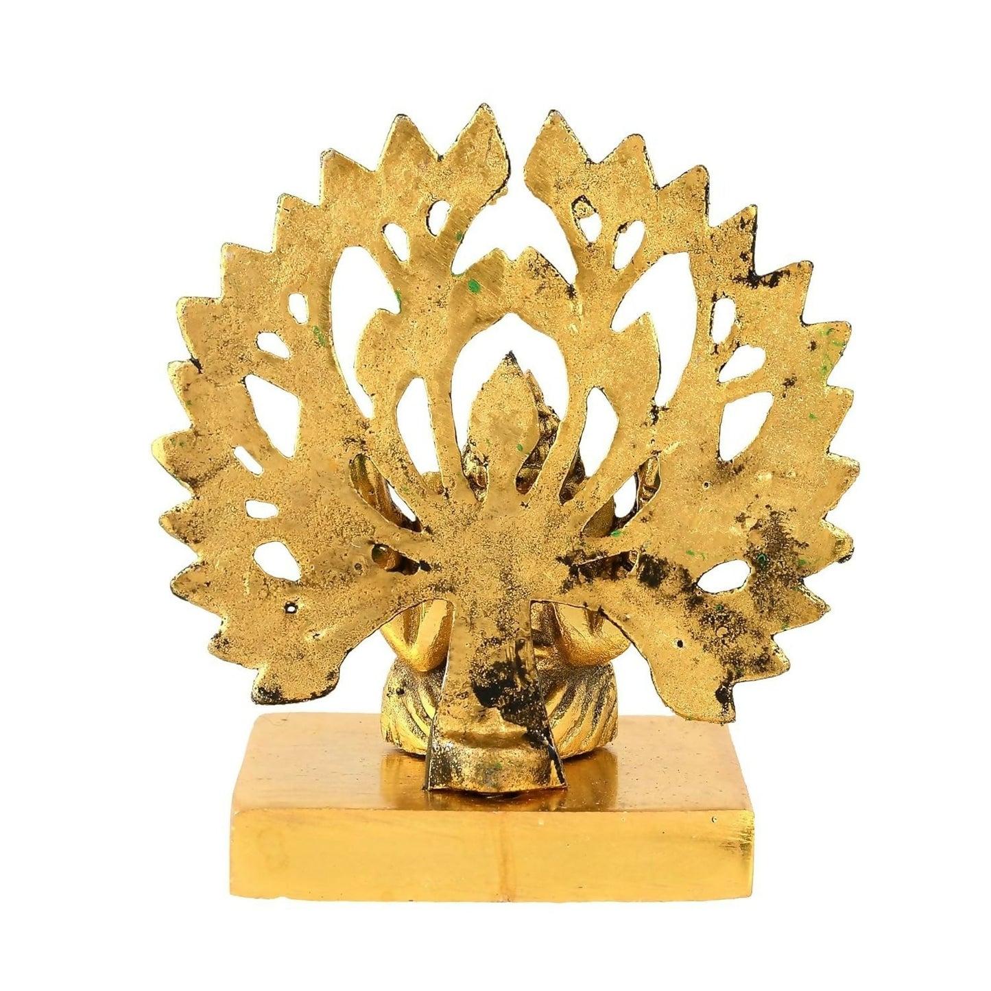 CraftVatika Metal Ganesha Idol Under Tree - Swadesiicart