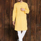 Even Apparels Pure Cotton Yellow Kurta - Yellow | Swadesiicart