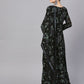 Ahalyaa Black Georgette Anarkali Kurta With Dupatta | Swadesiicart