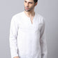 Even Apparels White Pure Cotton Embroided Men's Kurta (STR078) | Swadesiicart