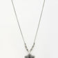 NVR Women's Silver-Toned Floral Shape Pendant with Chain | Swadesiicart