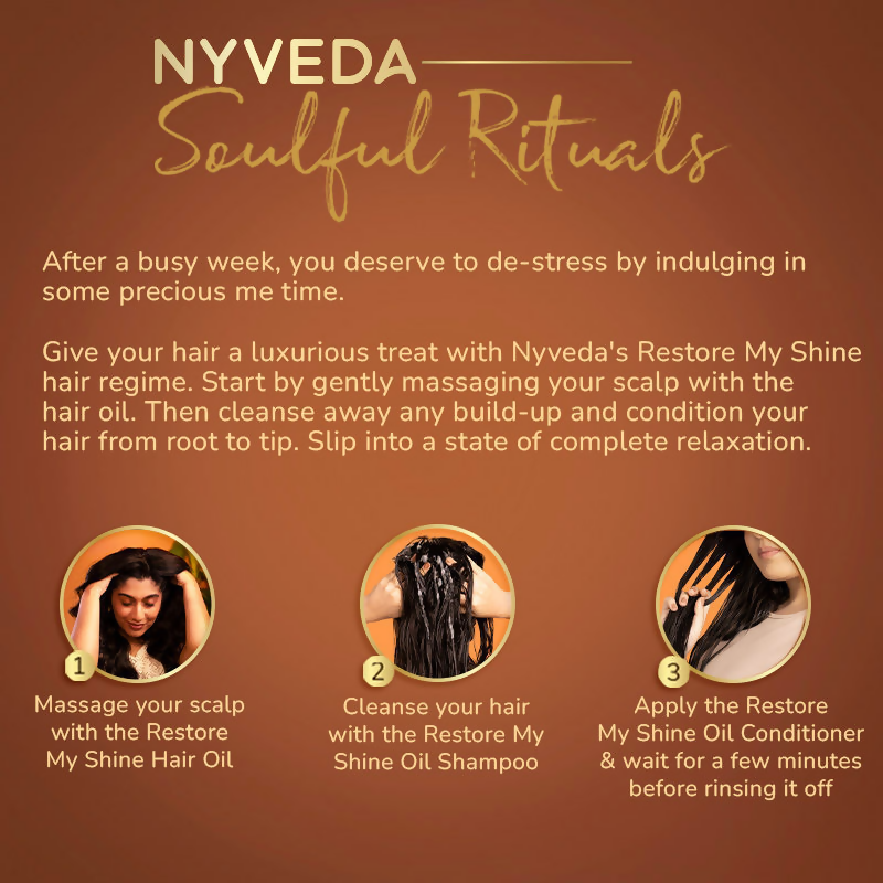 Nyveda Restore My Shine Damaged Hair Oil Shampoo | Swadesiicart